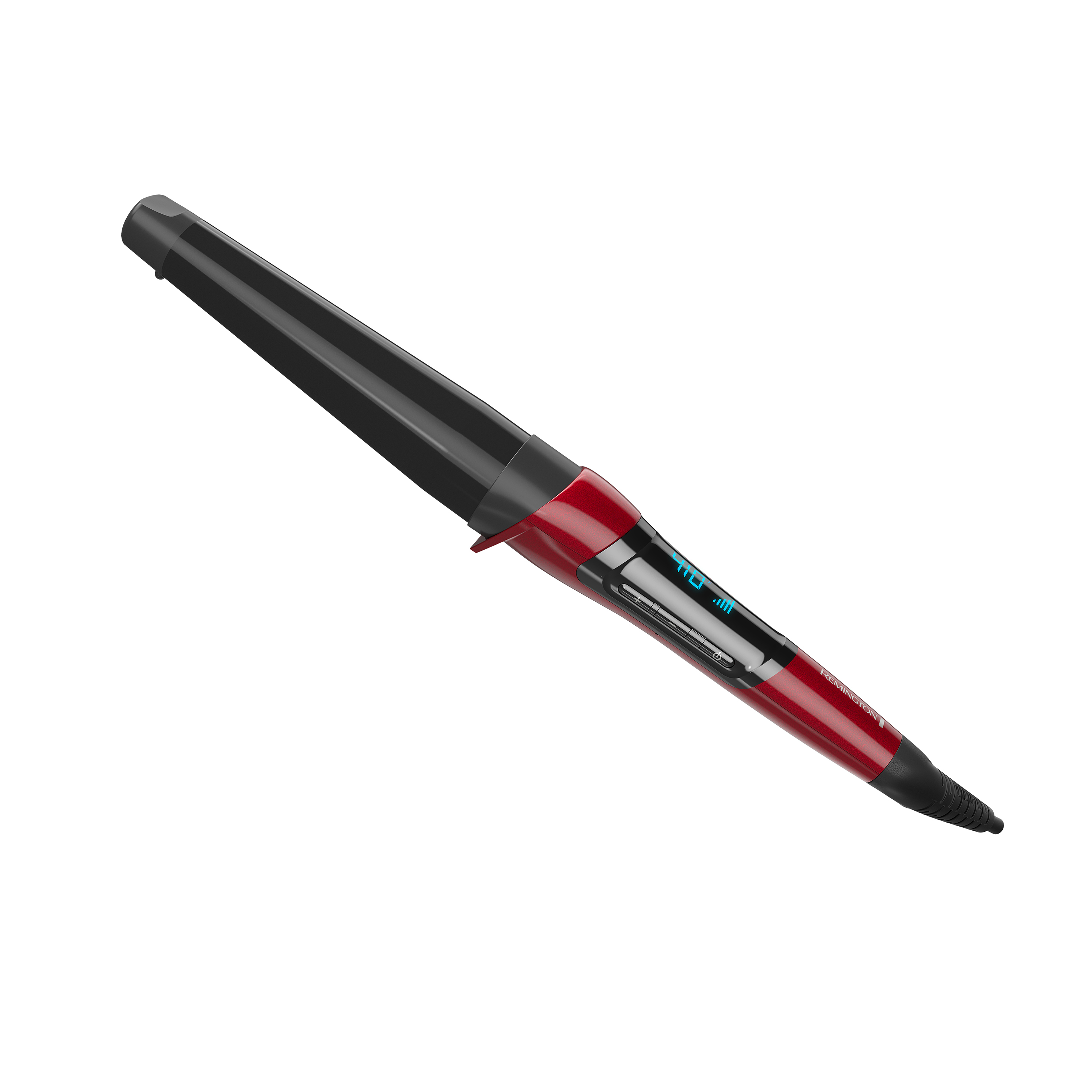 Elliptical curling wand top